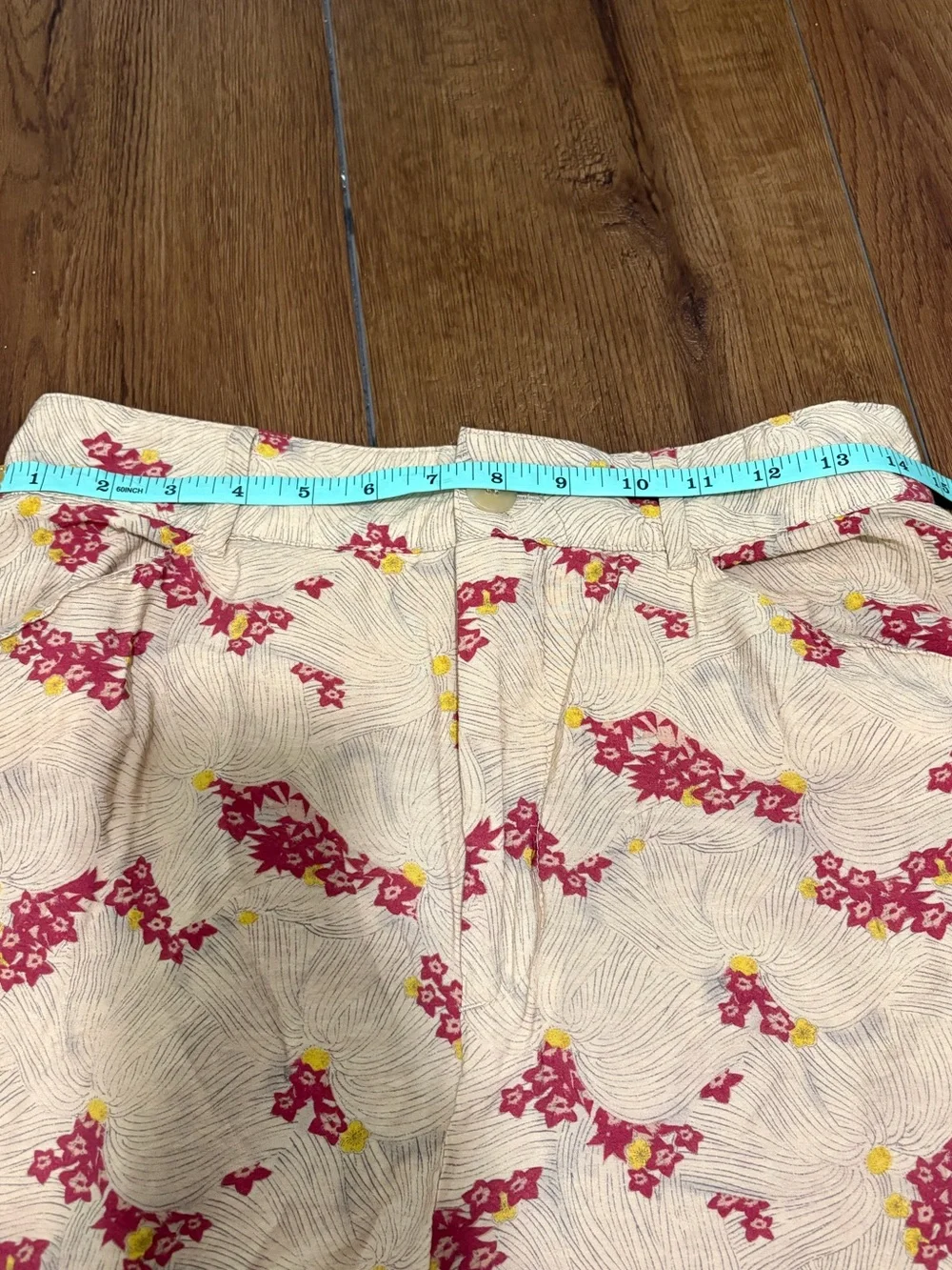 Zara Floral Cottagecore Straight Leg Pants Small